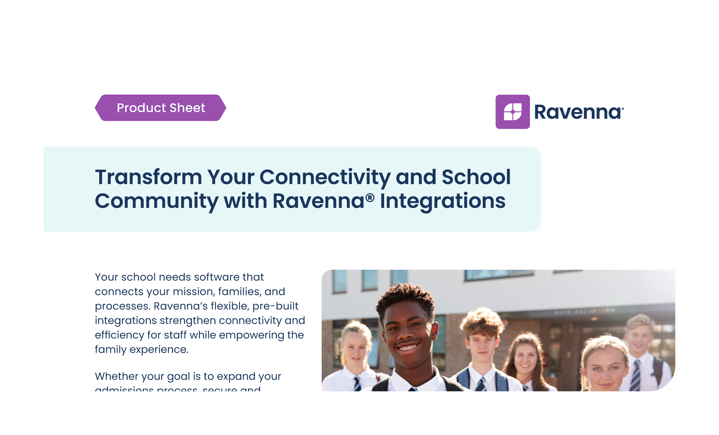 Ravenna Integrations Sheet